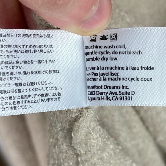 Barefoot Dreams Calypso Wrap Cardigan Fleece Knit Womens Small Medium Style #436 - Picture 8 of 8